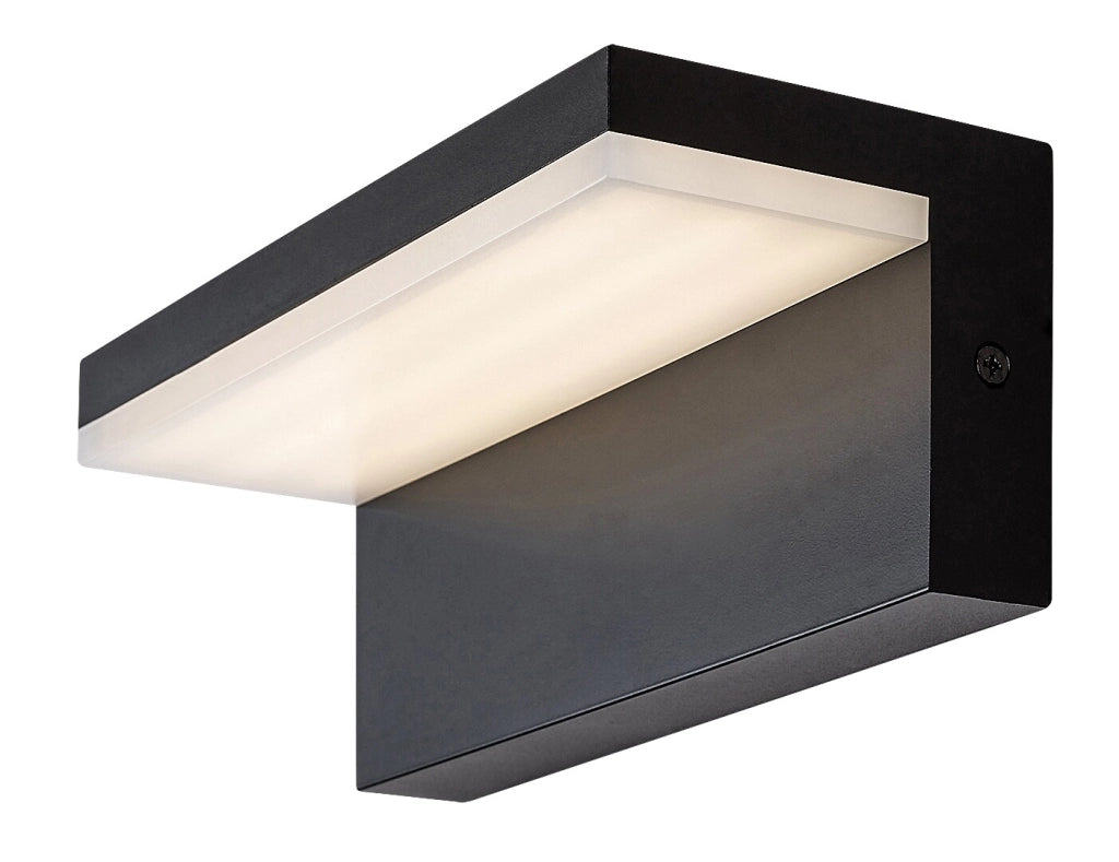 Applique esterna moderna nera LED 10W 4000K IP54 Zaragoza