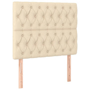 Testiera | Testata Crema 100x7x118/128 cm Tessuto