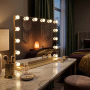 Specchio Led Hollywood L.gold 80x60