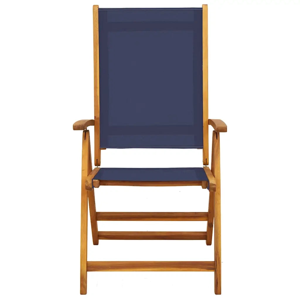 Sedie da Giardino Pieghevoli 8 pz Massello d'Acacia e Textilene 3279243