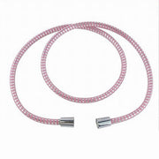 Trade Shop - Tubo Ricambio Laccio Flessibile Doccia 1.5 Mt Laccio Pvc Rivestimento Rosa 87293 -