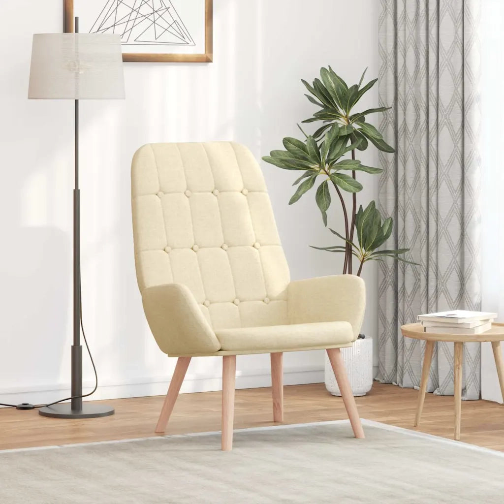 Sedia Relax Crema in Tessuto 4102645