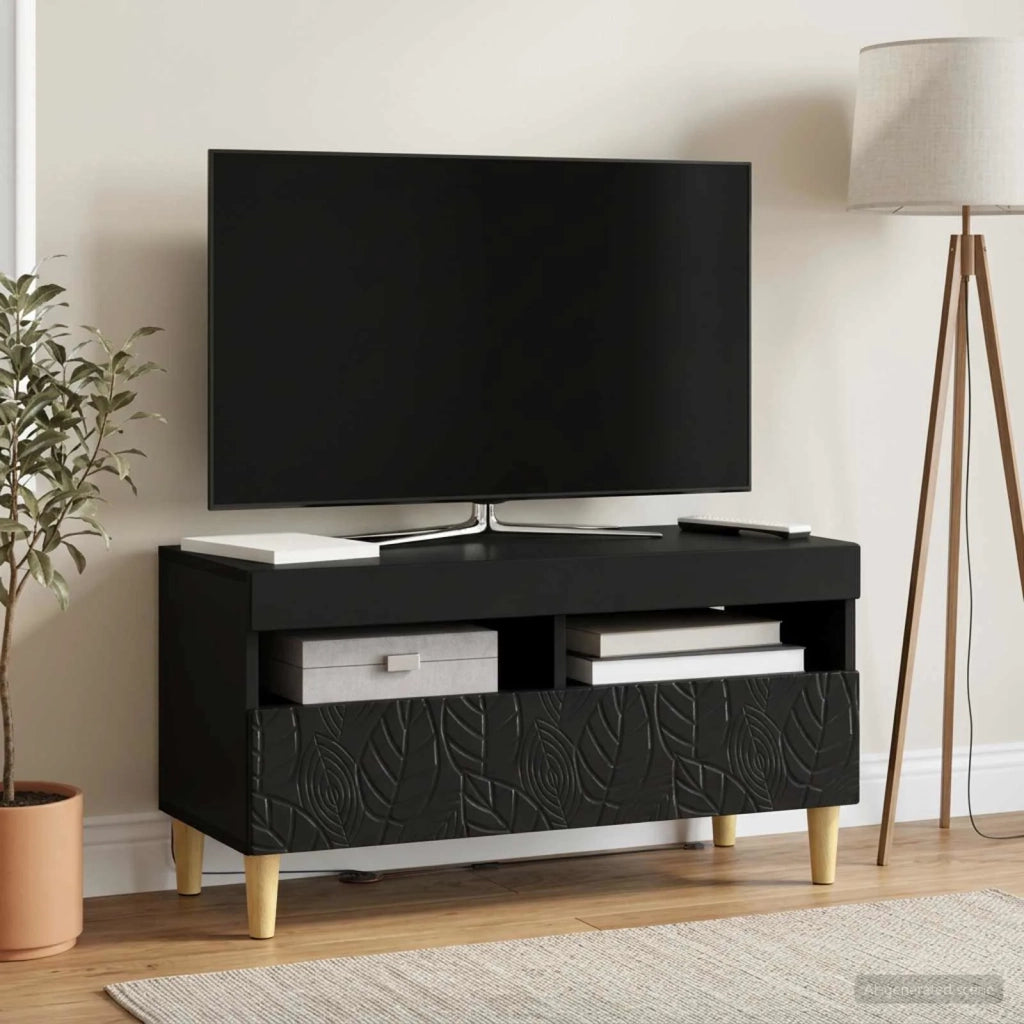 Mobile TV LED Nero Legno ingegnerizzato 897216