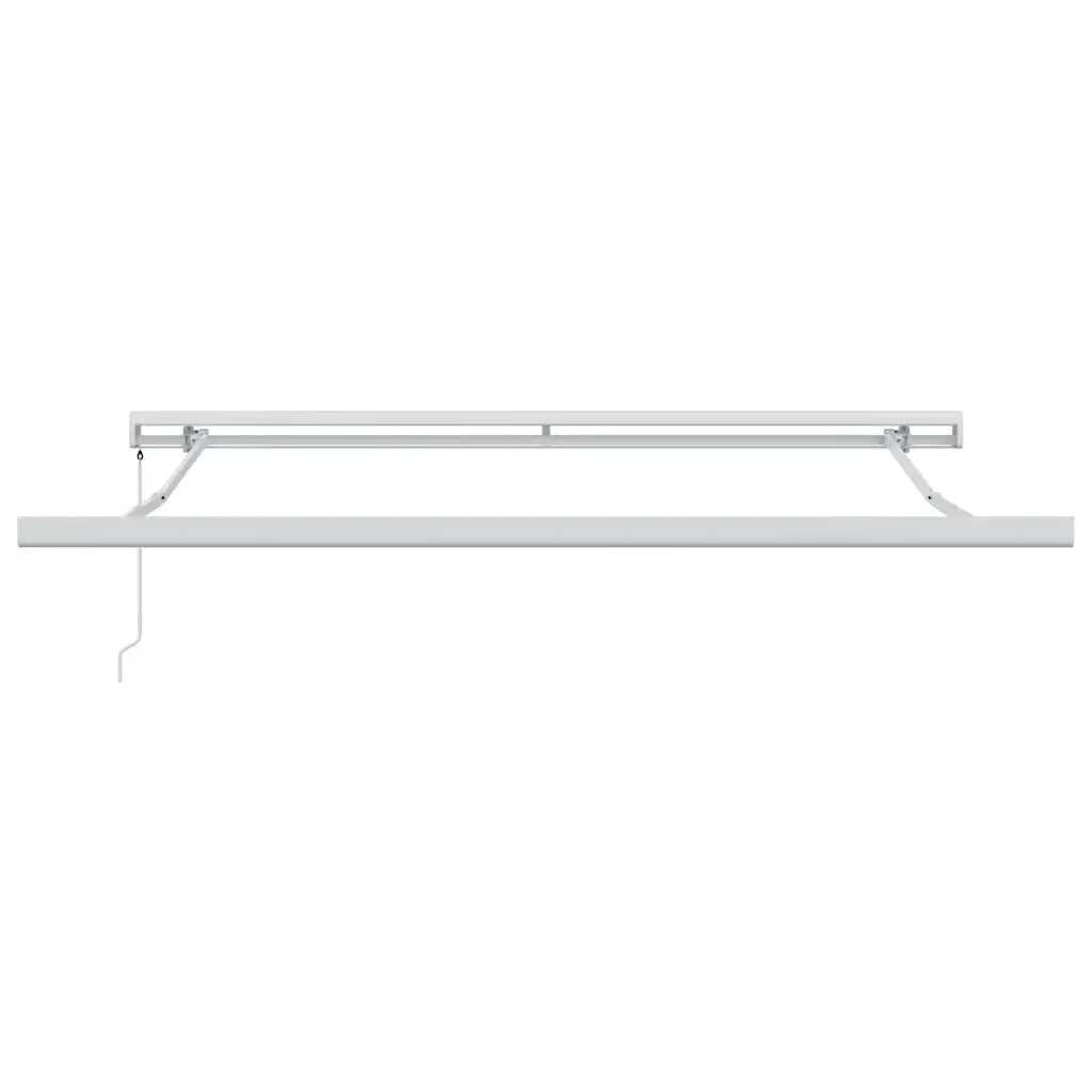 Tenda da Sole Antracite e Bianca 3x2,5 m Tessuto e Alluminio