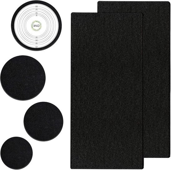 Set di filtro attivo per compostiera da cucina - 2 pezzi - Riciclo dell'odore - Sostituzione con sacco di compost.