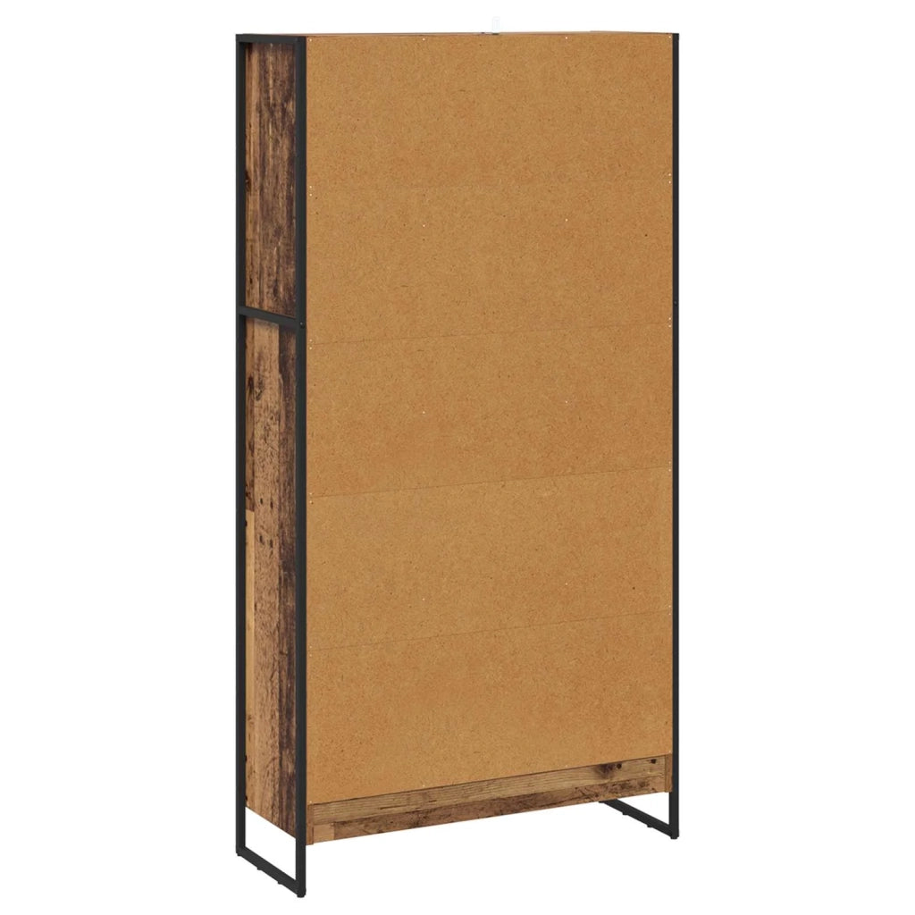 Armadio per Libri 2 pcs Legno vecchio 80 x 30 x 155 cm 3403008