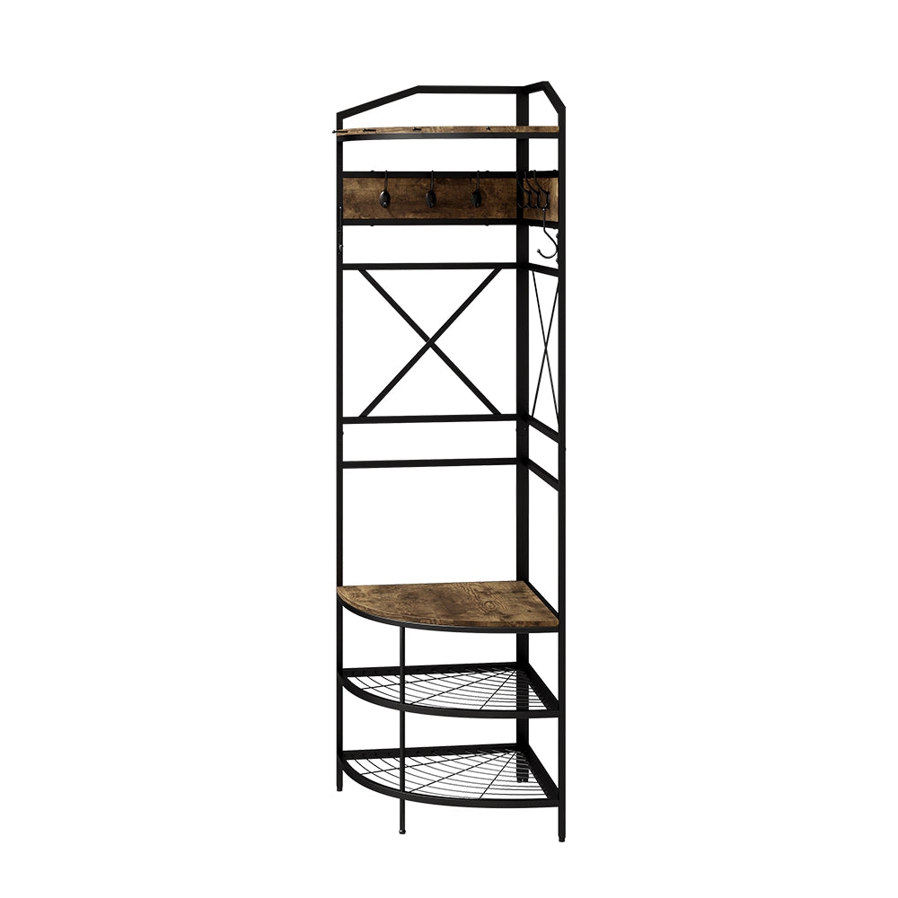 Vicco Appendiabiti Nero/quercia rustico 50 x 183 cm