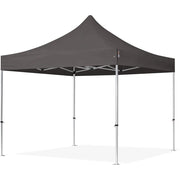 Trade Shop - Gazebo Pieghevole Giardino 3x3x3mt Tenda Telo Grigio Padiglione Mercati Sagre 222714 -