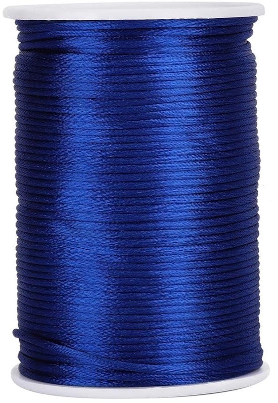 Cordone in Nylon - Cordone a Rattail - Cordone Decorativo - Filo per Ornamenti - Filo per Gioielli - Filo per Ricamo e Maglia - Cordone per Gioielli