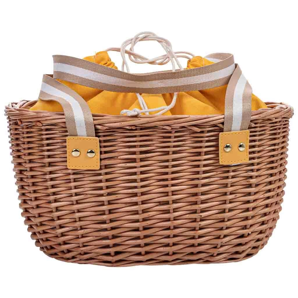 Cestino da picnic marrone 40x29x20h cm