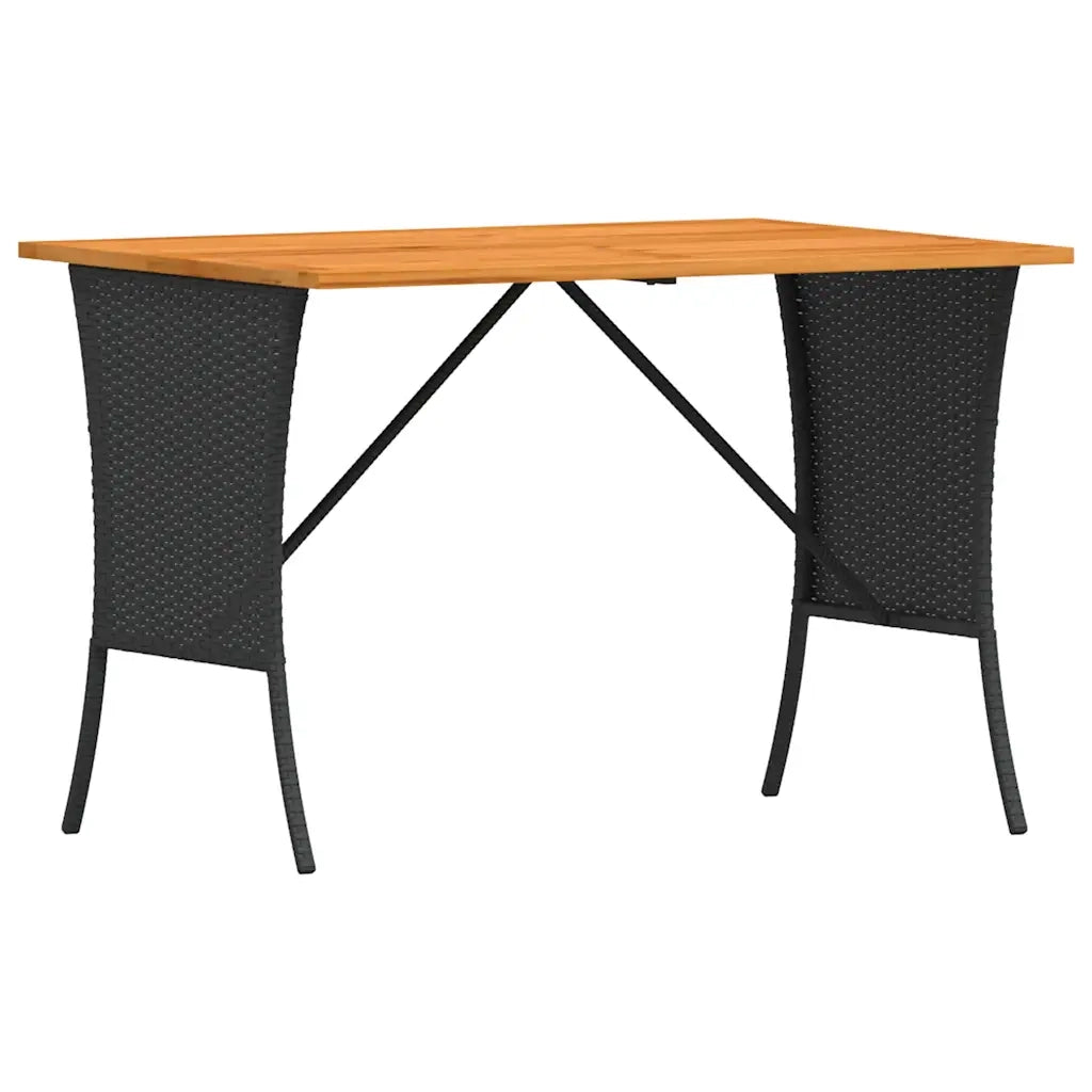 Set Divani da Giardino 5 pz con Cuscini in Polyrattan Nero