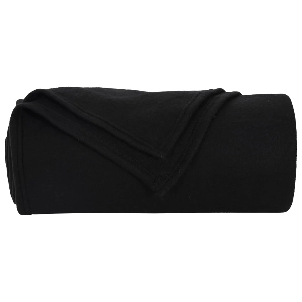 Coperte da Pile 24 pz Nero 200 x 150 cm Panno