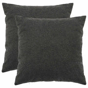 Federa 2 pcs HEERLEN Grigio Scuro 60 x 60 cm Bouclé 912639
