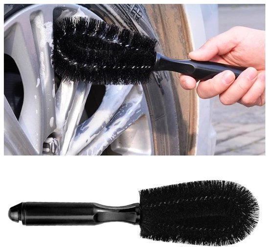 Pulitore di gomma per auto - Borsetta di nylon di alta qualità - Nera - Lunghezza 27 cm - Adatto per veicoli a motore