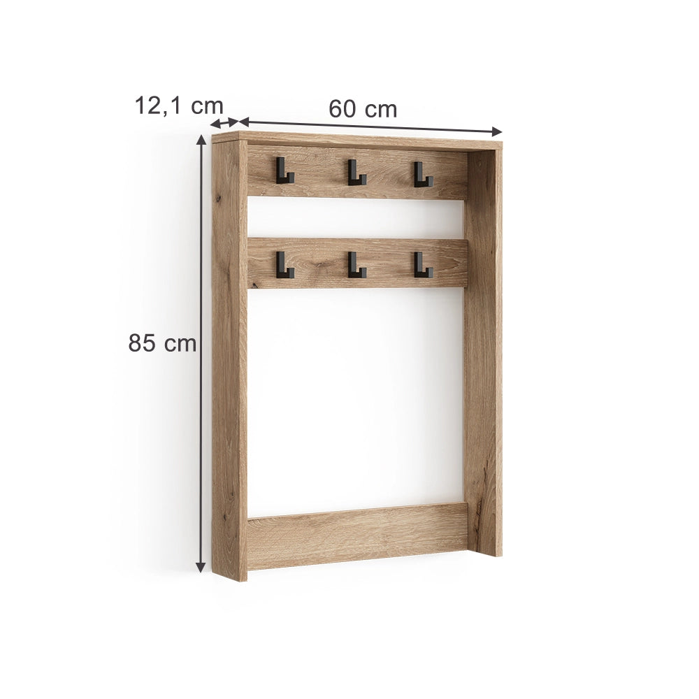 Vicco Appendiabiti da parete Quercia vichinga 60 x 85 cm