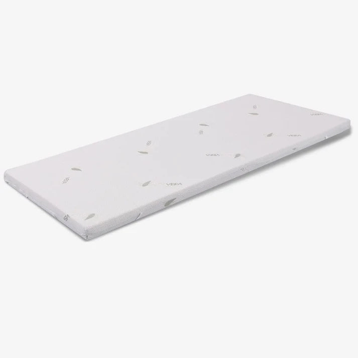Topper Matrimoniale 160x190 in waterfoam - alto 8 cm, sfoderabile, tessuto AloeVera | Correttore H8