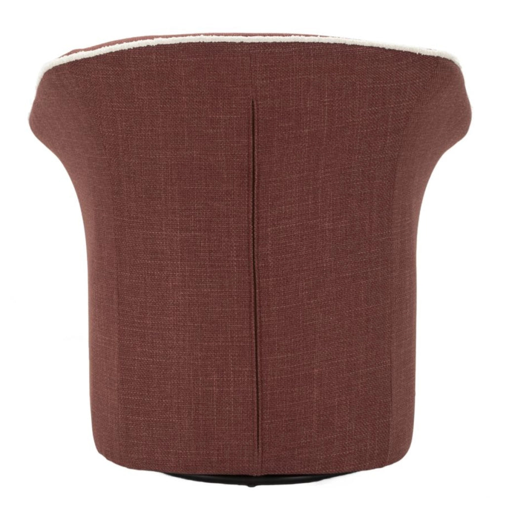 Poltrona VKH713, Bordeaux, Metallo, 80x83,5x66 cm