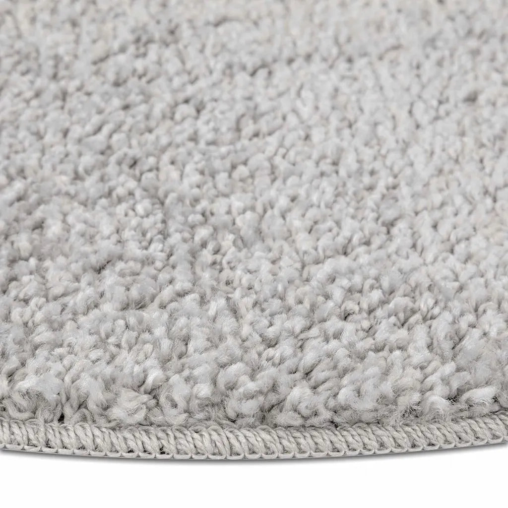 Tappeto Shaggy Antiscivolo Grigio 120 x 120 cm PP 4019781