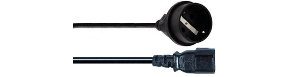 Cavo alimentazione spina iec c14 e presa schuko 40cm