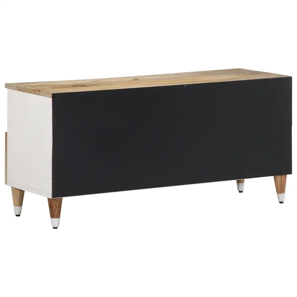 Mobile TV | Armadietto TV | Mobile Porta TV 100x33,5x46 cm in Legno Massello di Mango