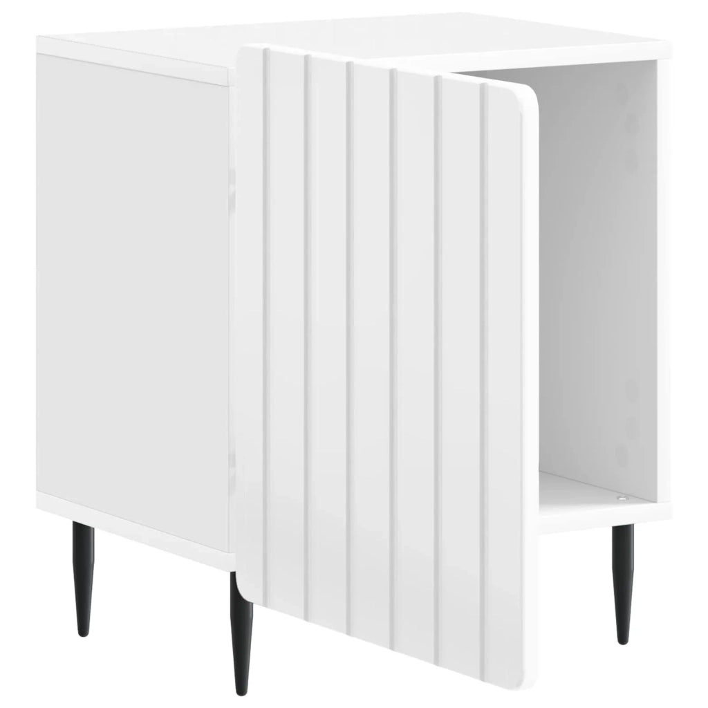 Armadio da Notte Bianco Lucido 43 x 34,5 x 52 cm 894343