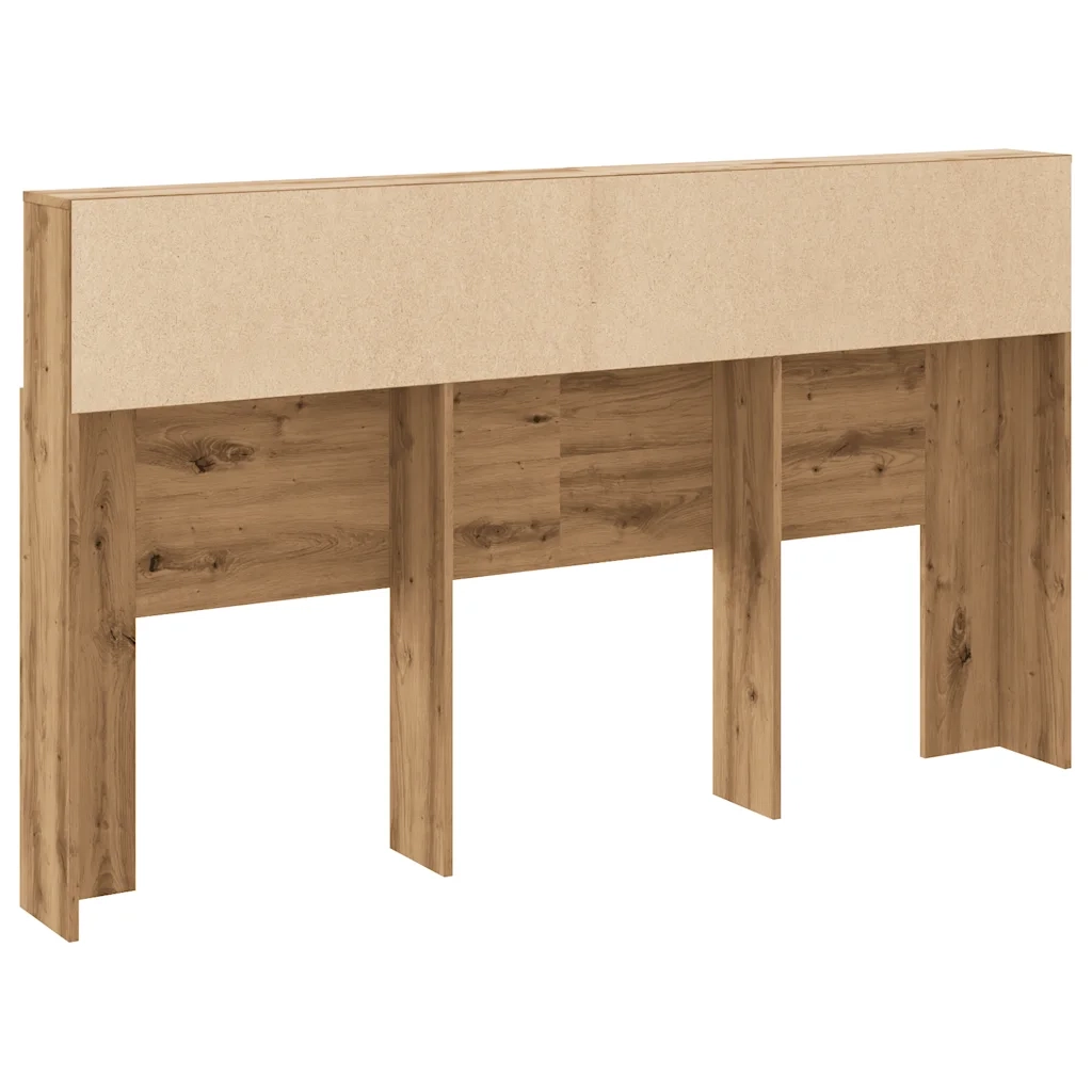 Mobiletto con testiera in rovere artigianale 180x19x103,5 cm in legno ingegnerizzato 856873