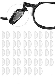 24 Paia di Supporti per Occhiali - Silicone D-Forma - Antiscivolo - Soffici e Comfortevoli - 3 mm di Diametro - Adatti per Occhiali - Supporti per Occhiali
