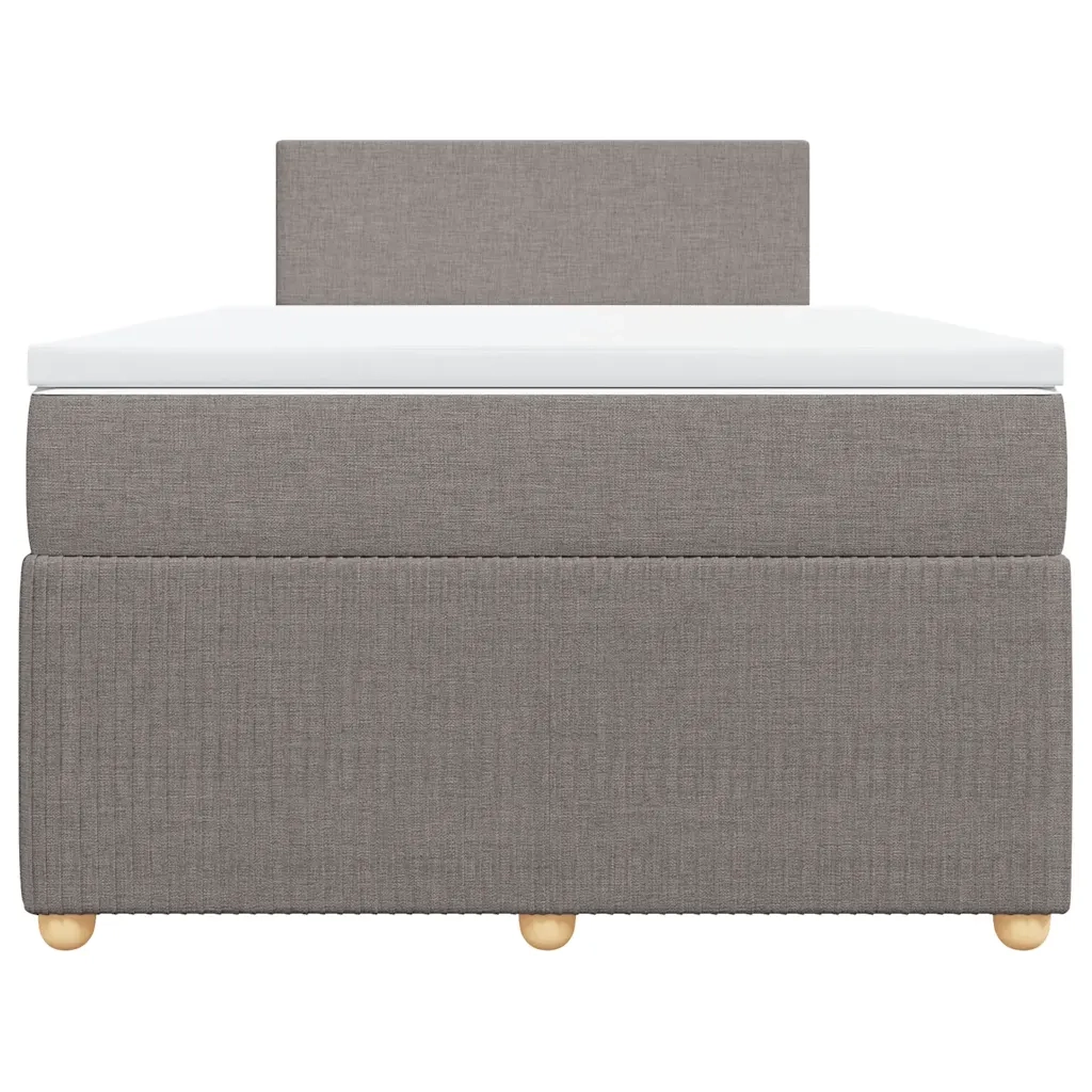 Giroletto a Molle con Materasso Tortora 120x200 cm in Tessuto 3289720