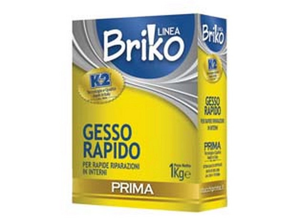 12pz k2 linea briko gesso rapido bianco in polvere - kg.1 in scatola cod:ferx.fer71086