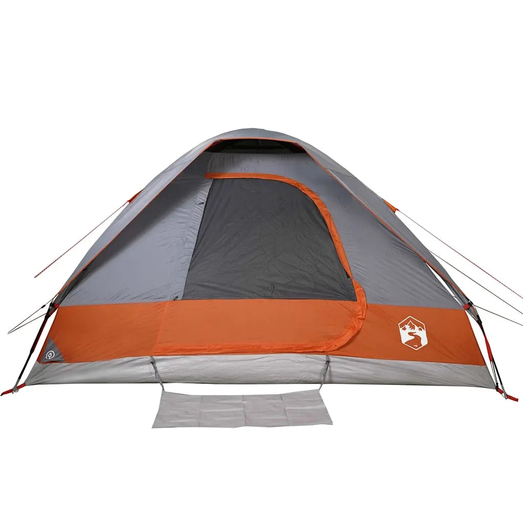 Tenda da campeggio | Tenda da campo a Cupola 2 Persone Grigio e Arancione