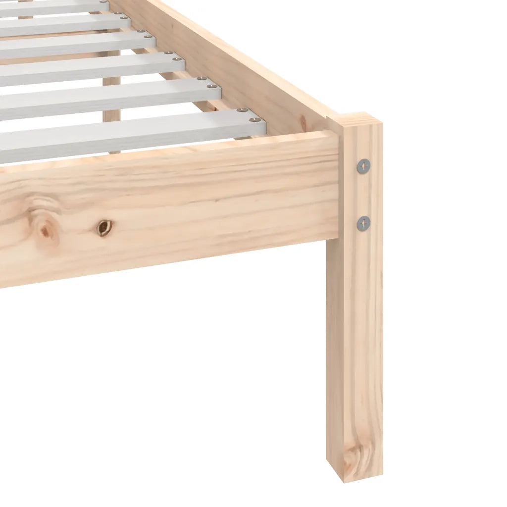 Giroletto-Struttura Letto 90x190 cm Single in Legno Massello di Pino 136746