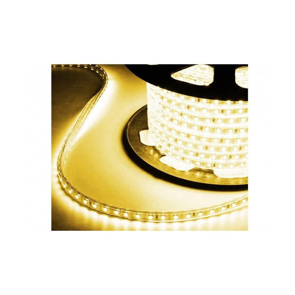 Trade Shop - Strisce Led Gommate 2835 144d 10mm 100mt 220v Vari Toni Di Colori Luce 2835smd -