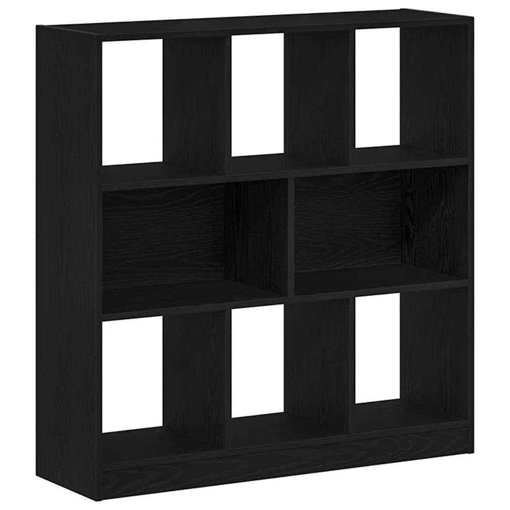 Libreria Rovere Nero 97,5x29,5x100 cm in Legno Multistrato 862403