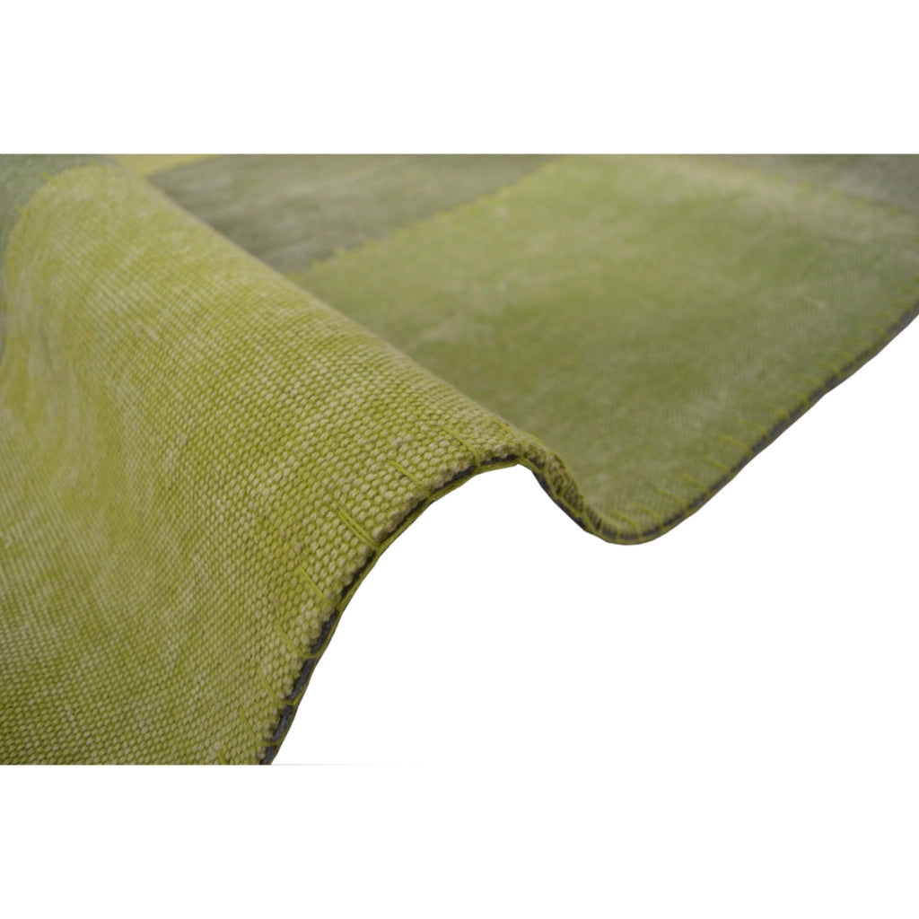 Tappeto Vintage Lyrical 100 in Cotone Patchwork Verde