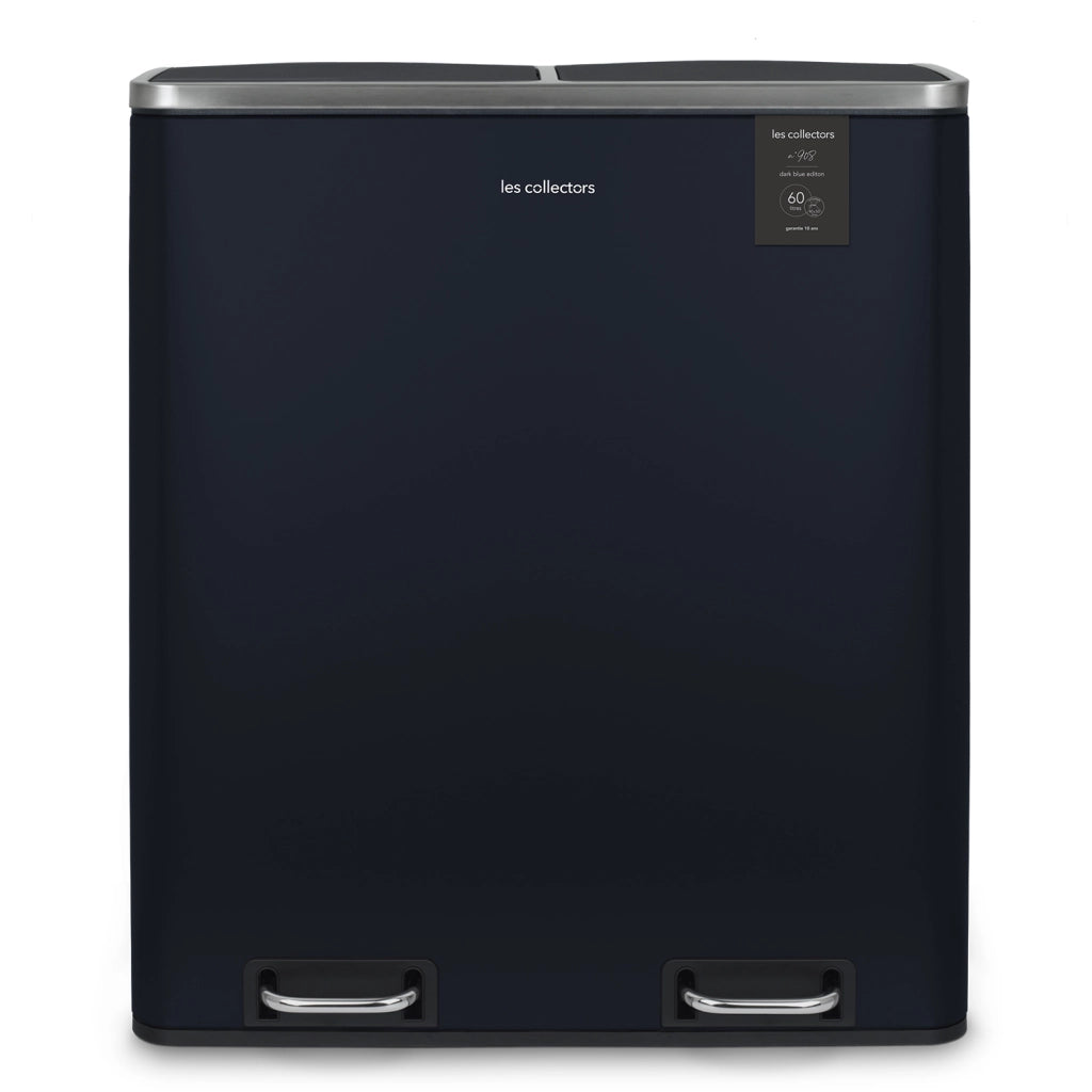 Pattumiera per differenziata 2x30L blu