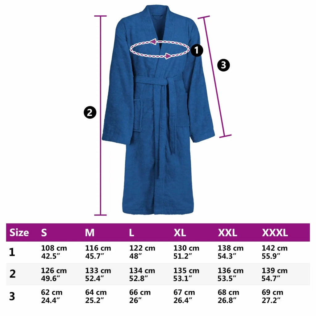 Accappatoio KINN Blu L Cotone CFW2515046