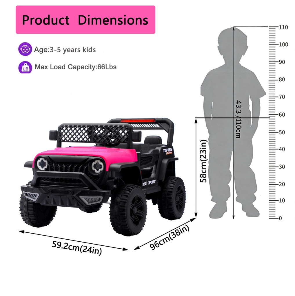 Auto Elettrica Bambini con Telecomando ¨C Minimal ¨C Rosso
