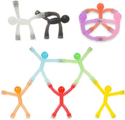 Mini Figure in Magnete 10 pezzi Transparenti Magnetici Uomo Gommato Magnetico Giocattolo Colorato Umanoidi Magnetici per Ufficio Cucina