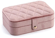 Cassetto per gioielli con texture elegante - rivestimento in seta - specchio per trucco - distributore flessibile - protezione antiruggine - design unico - scatola per gioielli