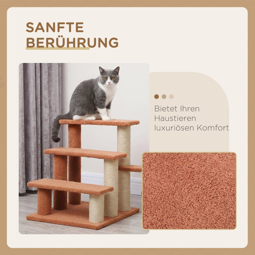 Scaletta per gatti ¨C Minimal ¨C marrone 45x40x48 cm