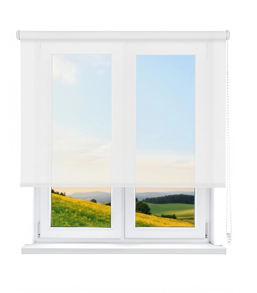 Tenda a rullo Viewtex Easy Fix Screen 10% Grado di apertura bianco 60 X 190 cm - Made in Europe - 5 anni di garanzia