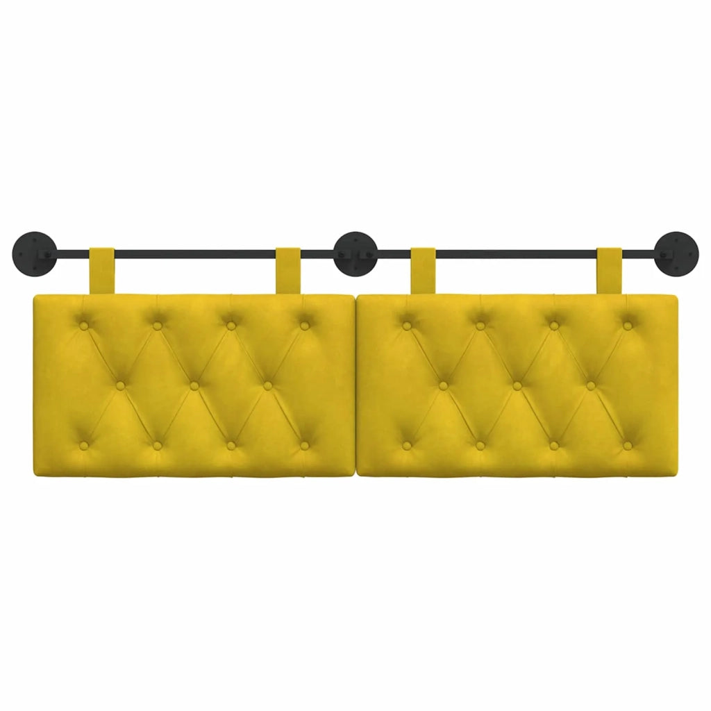 Testiera sospesa Con luce LED Giallo Velluto 42032115