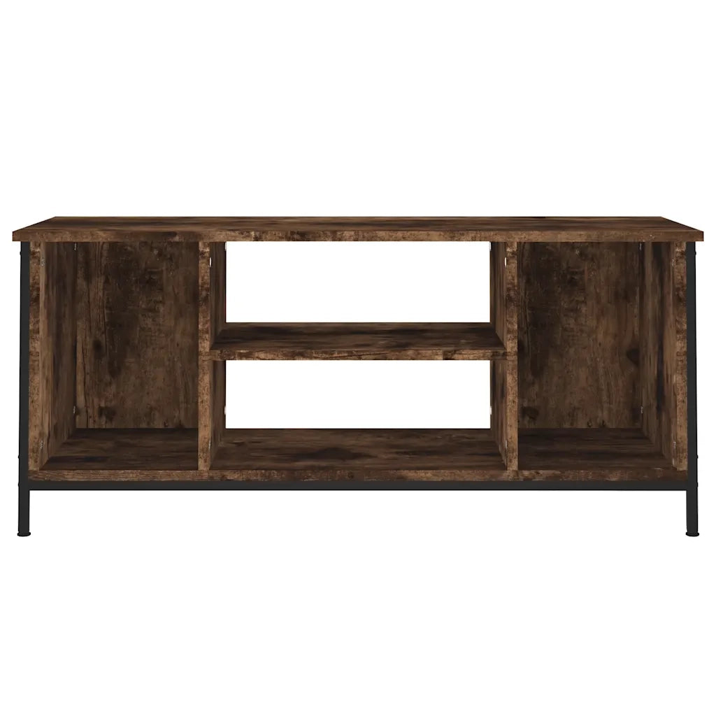 Mobile TV Rovere Fumo 102x35x45 cm in Legno Multistrato 826287