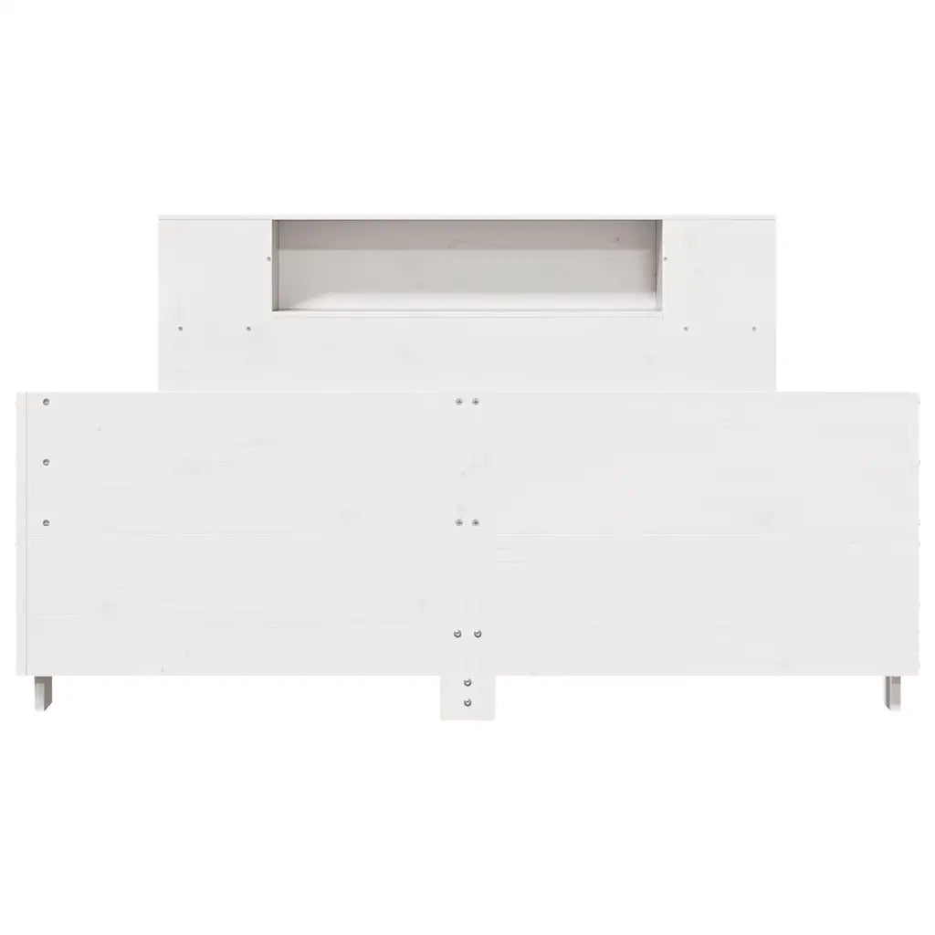 Giroletto senza Materasso Bianco 160x200 cm Legno Massello Pino 3323645