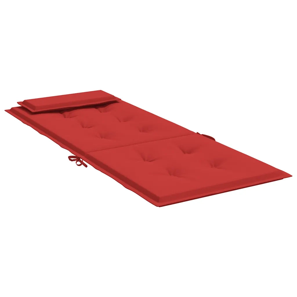 Cuscini per Sedia con Schienale Alto 2 pz | Cuscini per sedie Rosso Tessuto Oxford