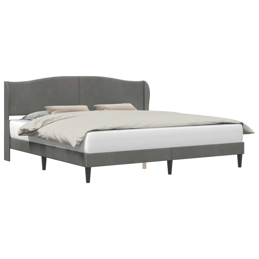 Struttura del letto Grigio Scuro 180 x 200 cm Velluto 42027936