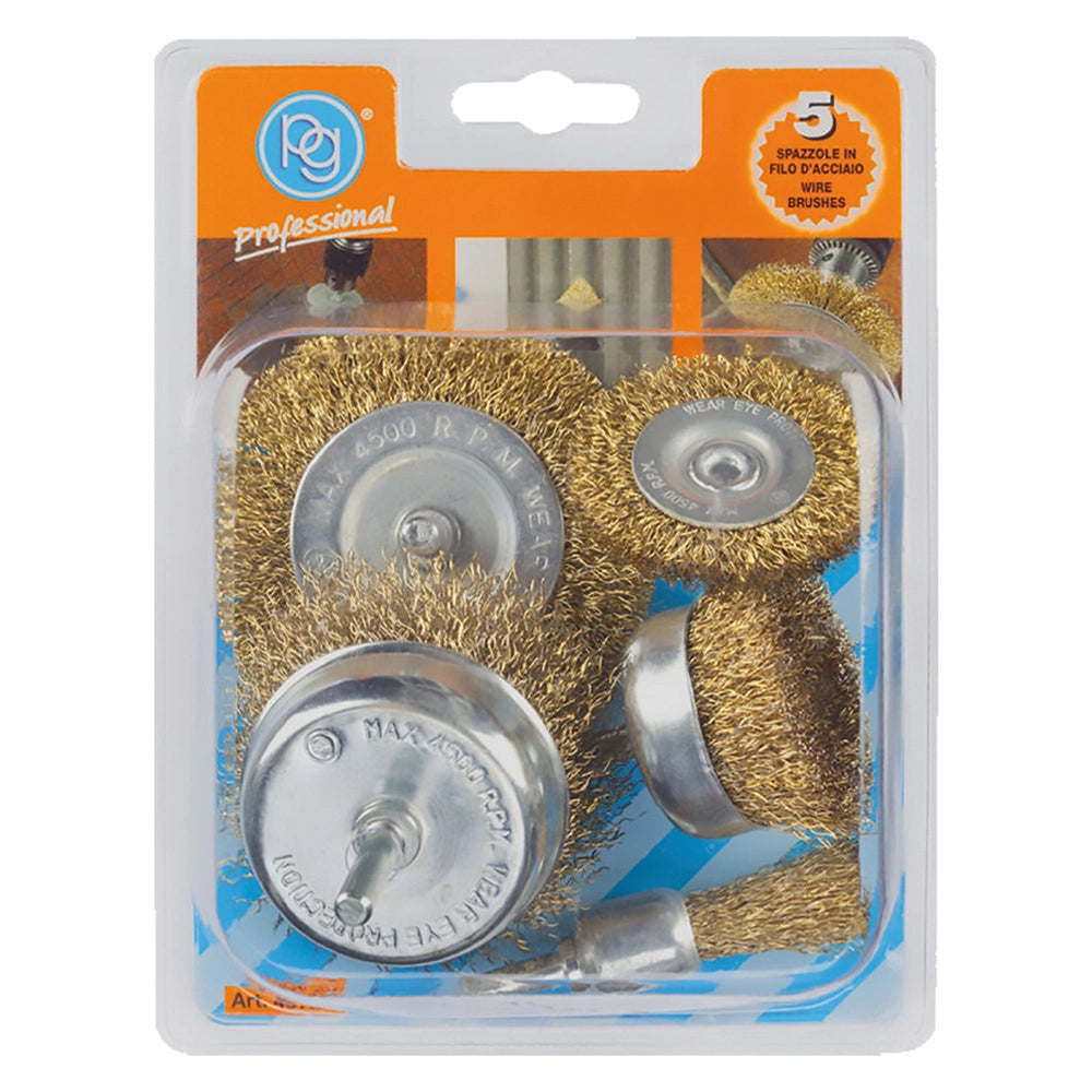 1blister set spazzole per trapano set 5 pezzi cod:ferx.500967nlm