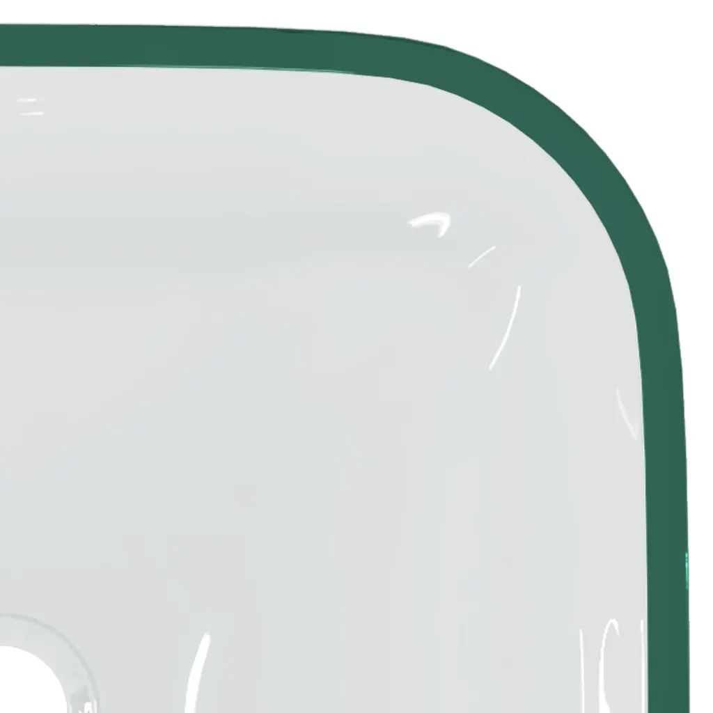 Lavandino in Vetro-Lavabo-Lavello 42x42x14 cm Trasparente
