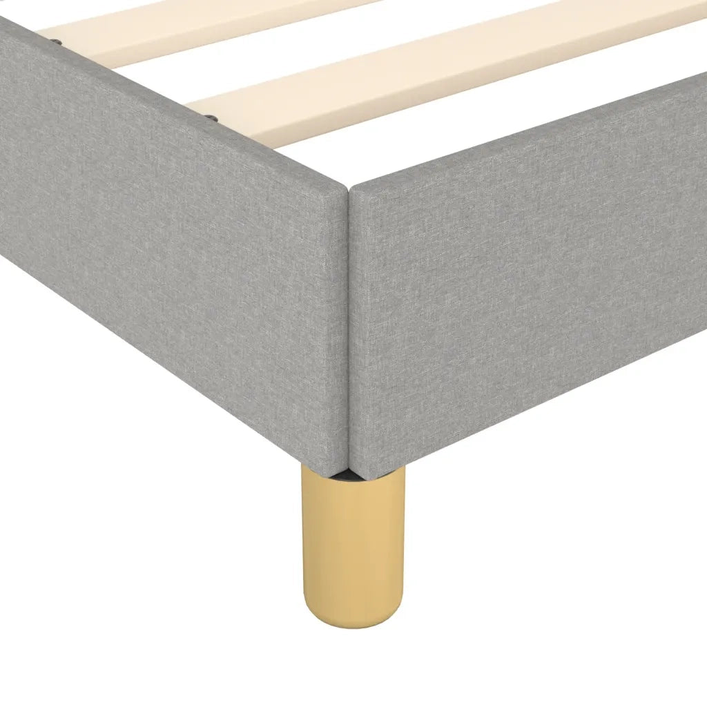 Giroletto senza Materasso-Struttura Letto Grigio Chiaro 120x200 cm Tessuto 152875