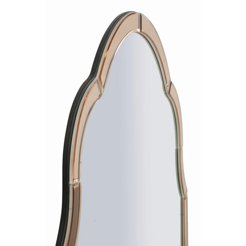Specchio con Cornice Classico 6, Rosa, MDF, 100x62x1 cm